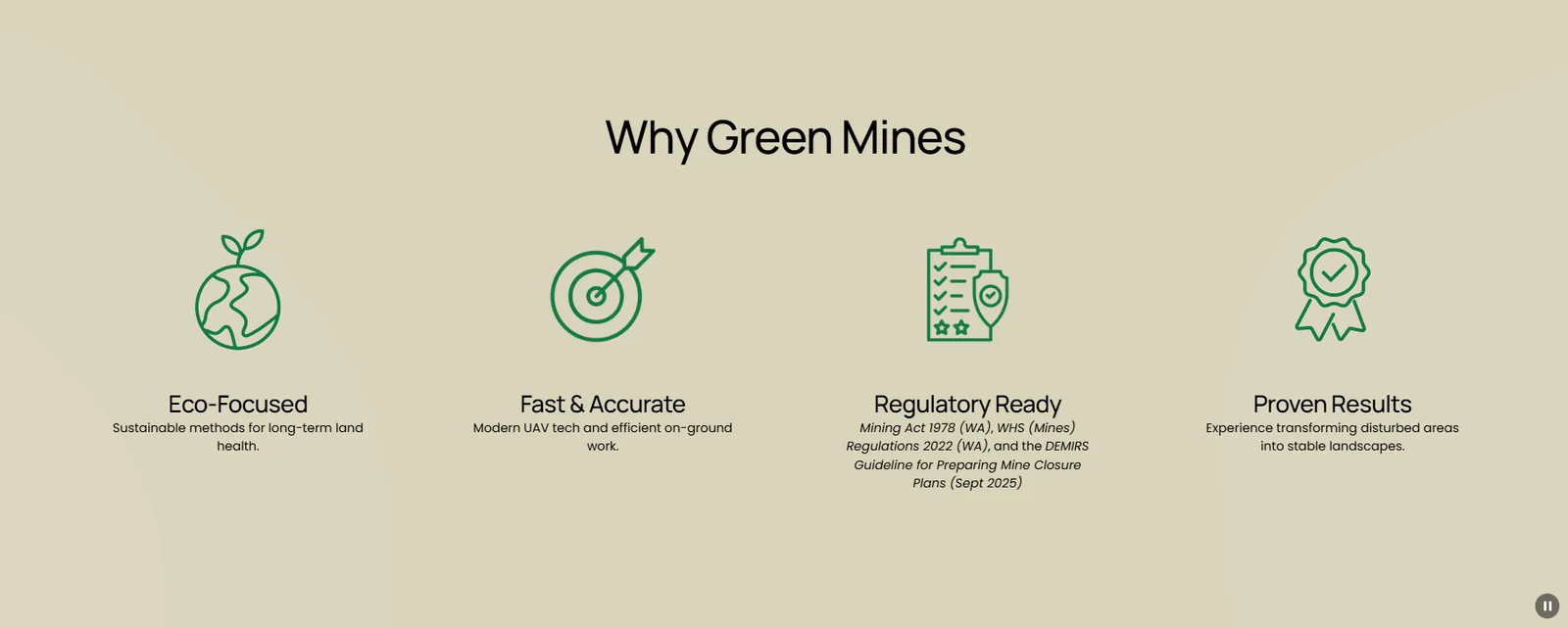 Green Mines — Website — screenshot 5