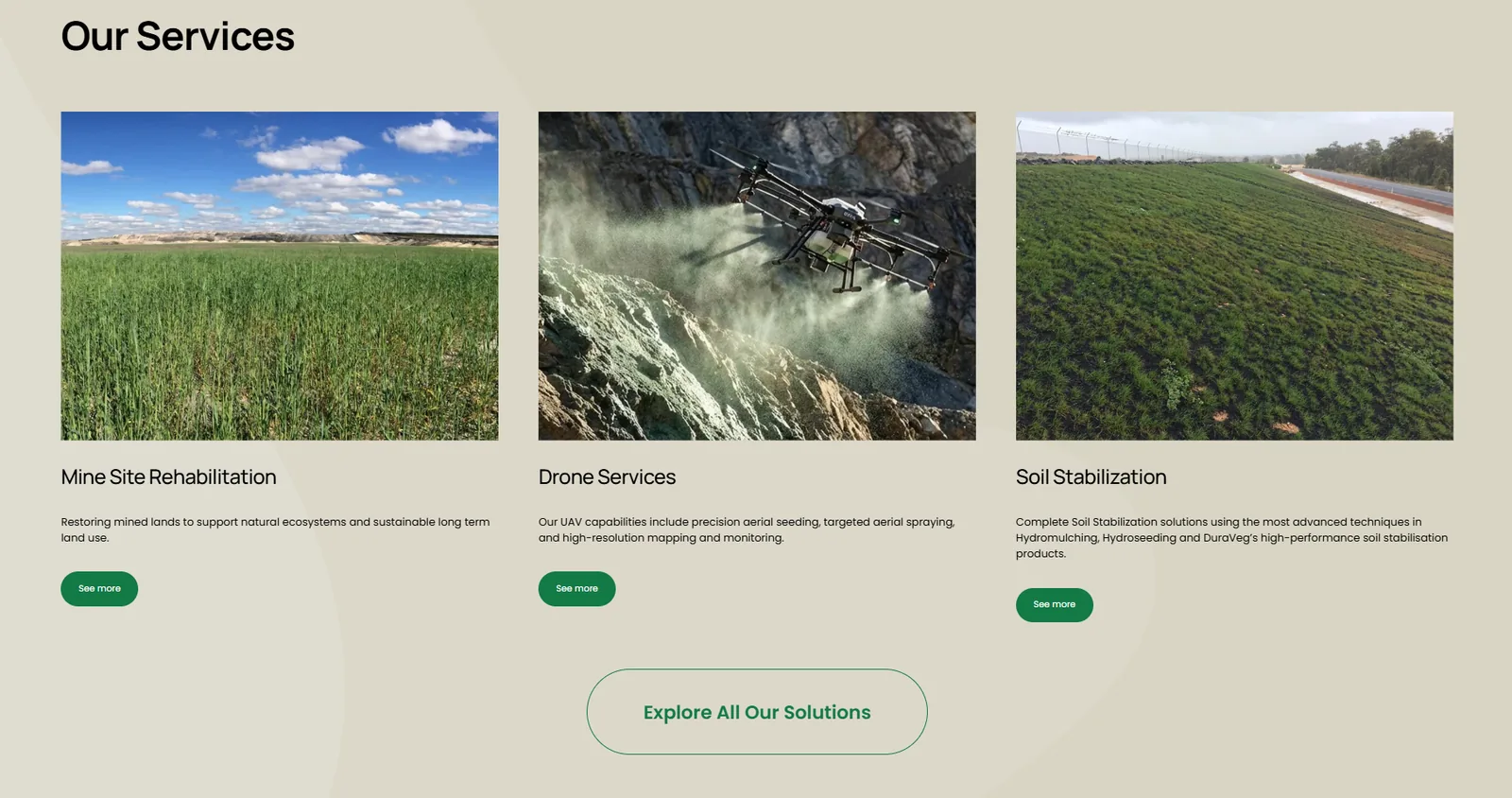 Green Mines — Website — screenshot 6
