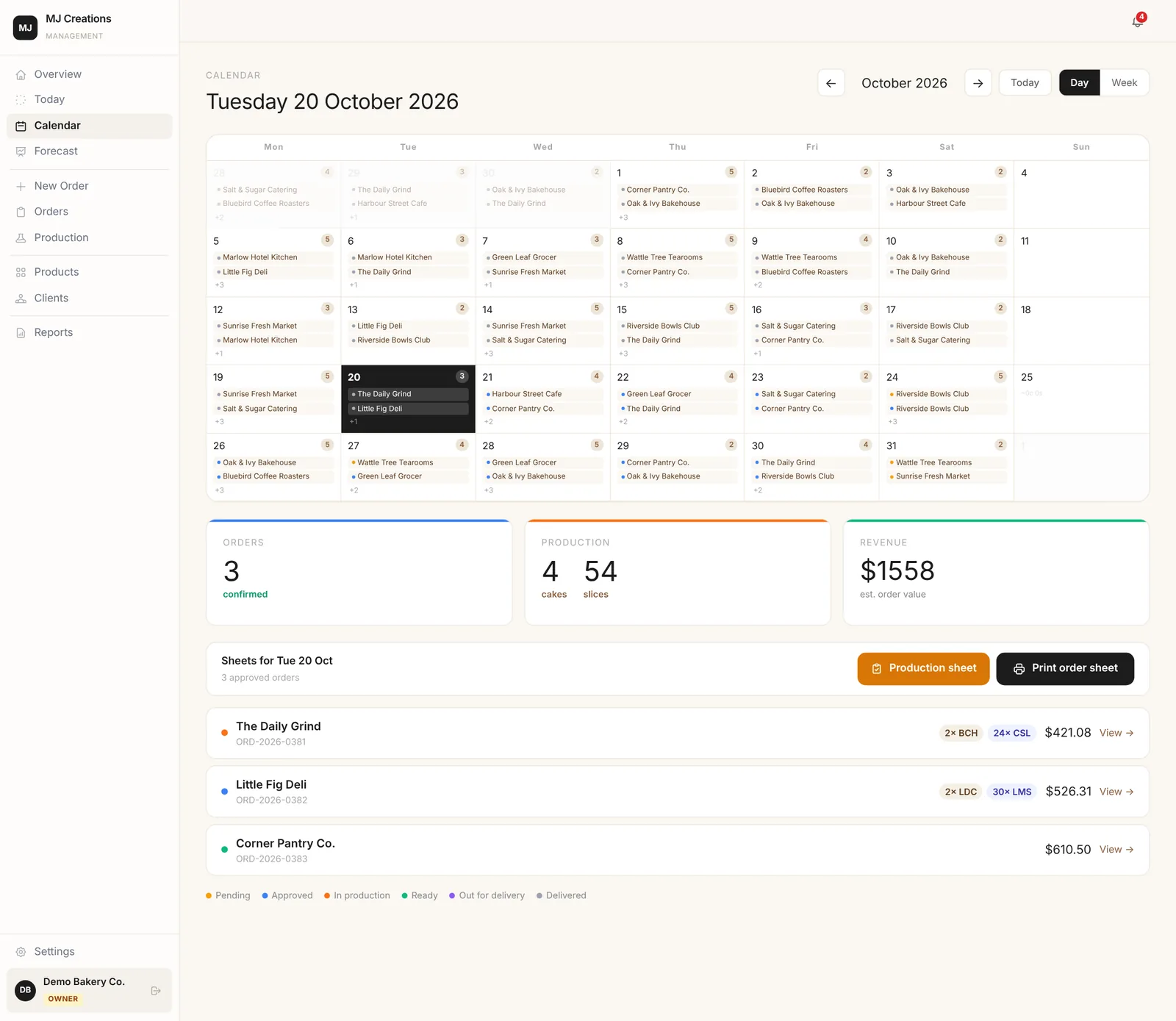 MJ Creations — Order System — screenshot 6