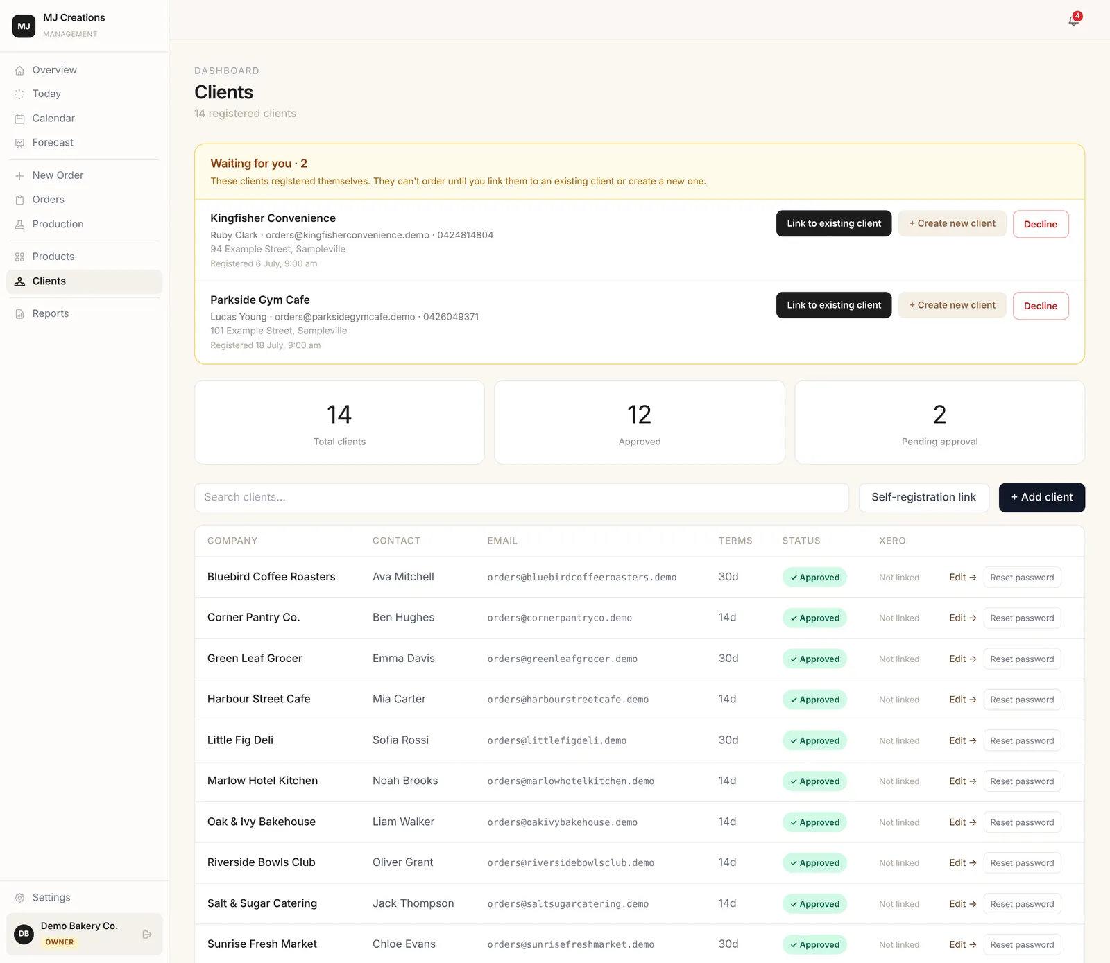 MJ Creations — Order System — screenshot 9